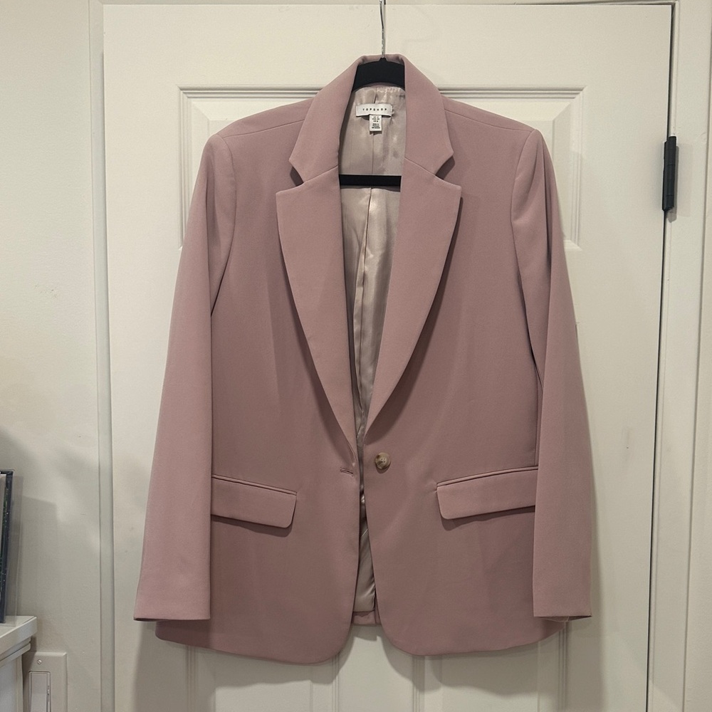 Topshop Light Pink Blazer